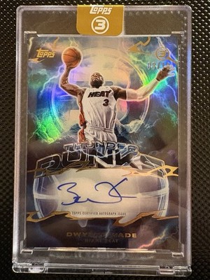 2025-26 Three Dwyane Wade Thunder Dunks Auto /10