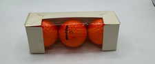 NOS Vintage Spalding Kro-Flite Golf Balls Orange 3 Ball Sleeve 1970s