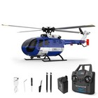 Hylukon 1:48 Scale Bo105 RC Helicopter Blue 2.4G 4CH Optical Flow