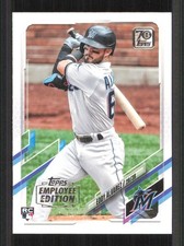 2021 Topps EDDY ALVAREZ Employee Edition Rare card #326 MIAMI MARLINS