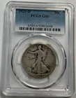 1921-D Liberty Walking Half Dollar PCGS G06 Silver Business Strike