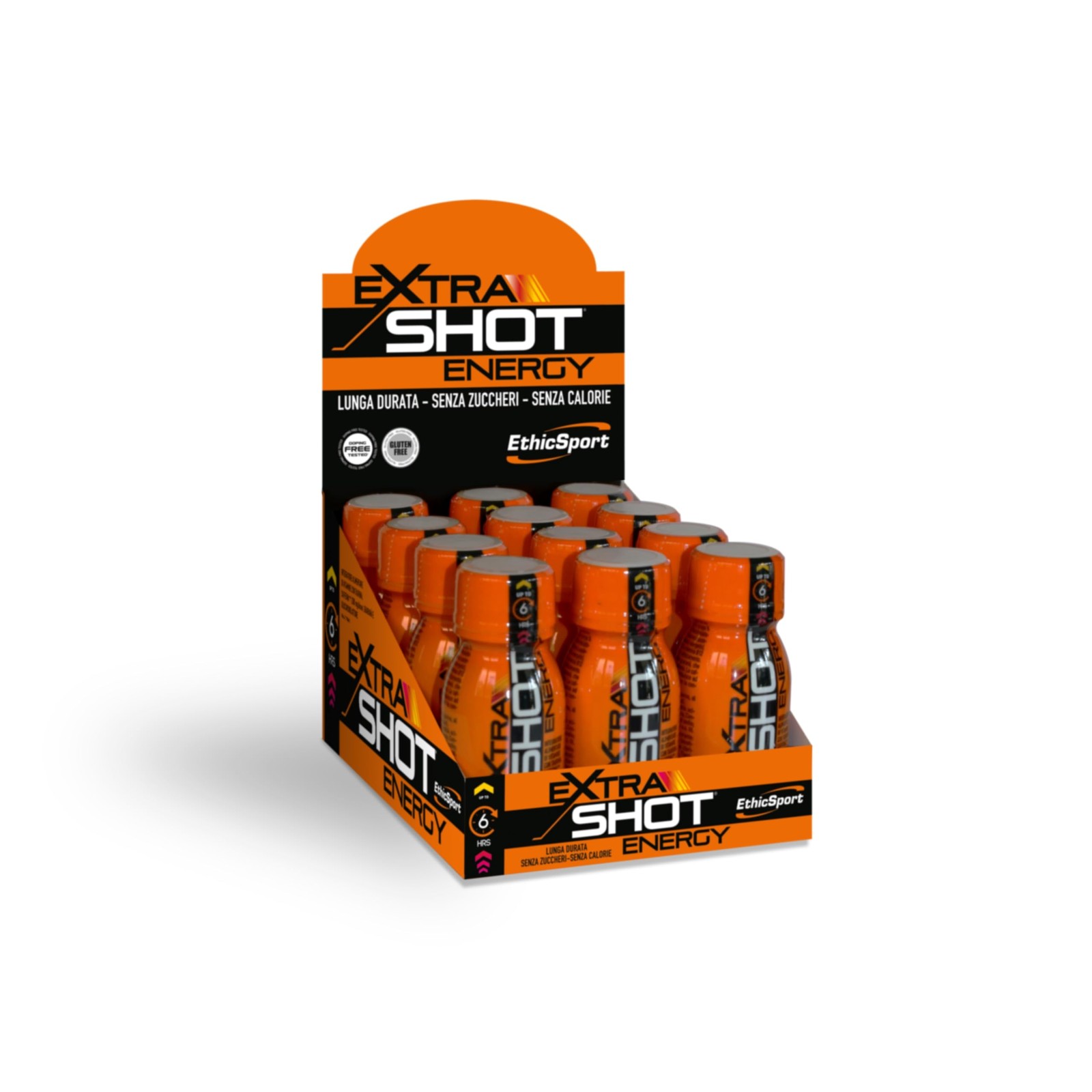 Integratore ExtraShot Vitamine 12x60ml - Formula Tonica con Guaranà