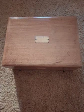 Vintage Nakens Wooden Anti-Tarnish Silverware Chest With Drawer (Incomplete Set)
