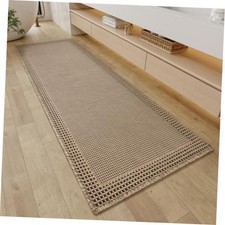 Waffle Bathroom Runner Rugs, Super Absorbent Bath Mat Non Slip Washable Quick