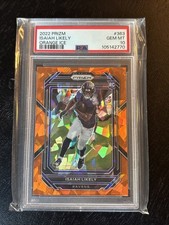 2022 ISAIAH LIKELY PANINI PRIZM ORANGE ICE #363 ROOKIE RC PSA 10 GIANTS