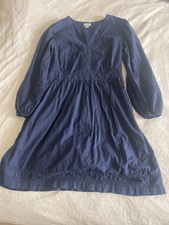 J Crew xxs Embroidered Blue Dress
