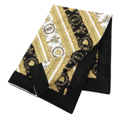 VERSACE großes Strand Badetuch schwarz x weiß barock 145 x 195 cm
