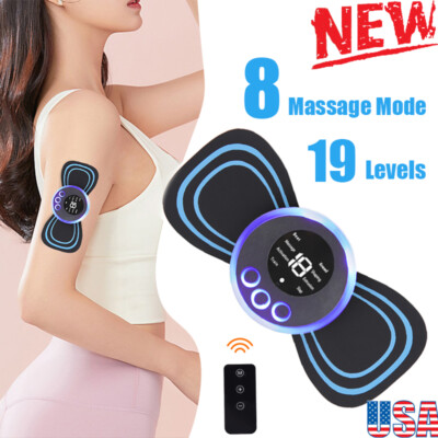 Portable Electric Neck Massager Back Full Body Stimulator Pain Relief Device US