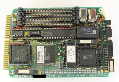Computer Dynamics CPU-AT RevC Proccessor Board with CGA-AUX Graphics Board RevE