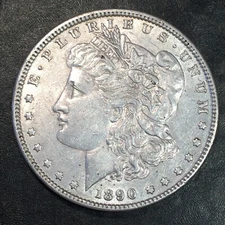 1890 Morgan Silver Dollar - Exact Coin Shown #Q454