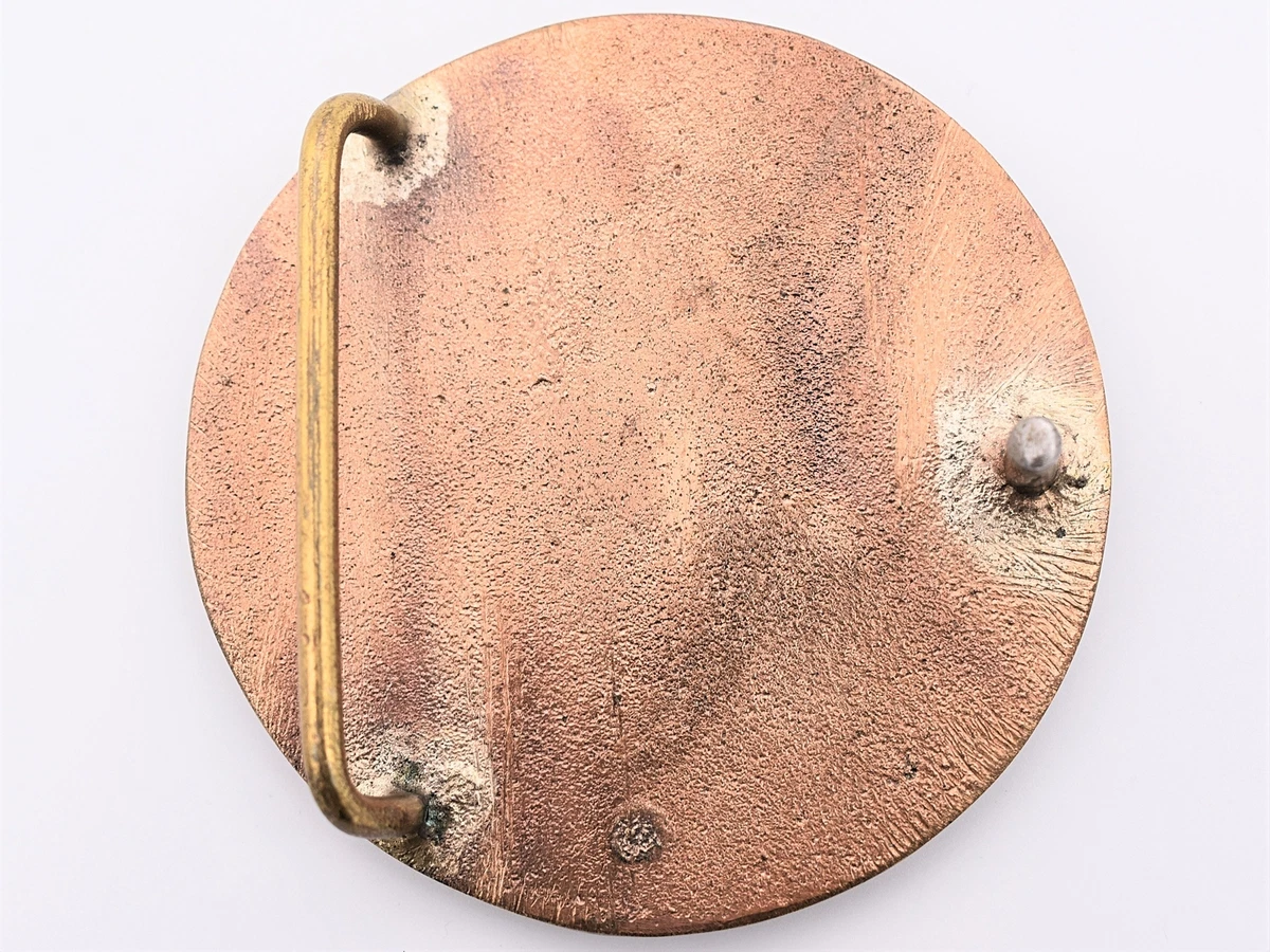 Solid Brass Lone Star Beer 1970s Vintage Belt Buckle 1 3 4