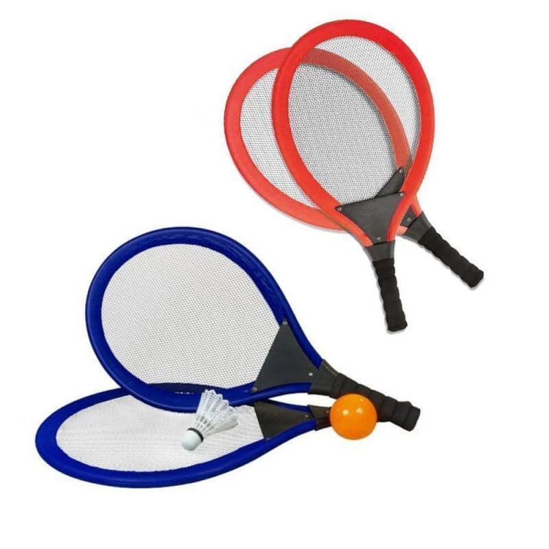 JOLLITY Riesen Softball Badminton Tennis Set XL Schläger Federball Spiel Beachball Neu