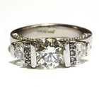 Frank Rubel 14k white gold diamond 1.58ct GIA round SI1 K engagement ring Deco — photo 5
