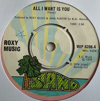 Roxy Music - All I Want Is You - 7  Vinyl Single (2)