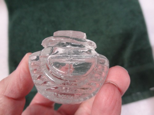 Vintage Antique Clear Glass Bird Feeder Water Cup USA Cage Hanger Clipon 2-3/4" - Picture 6 of 10