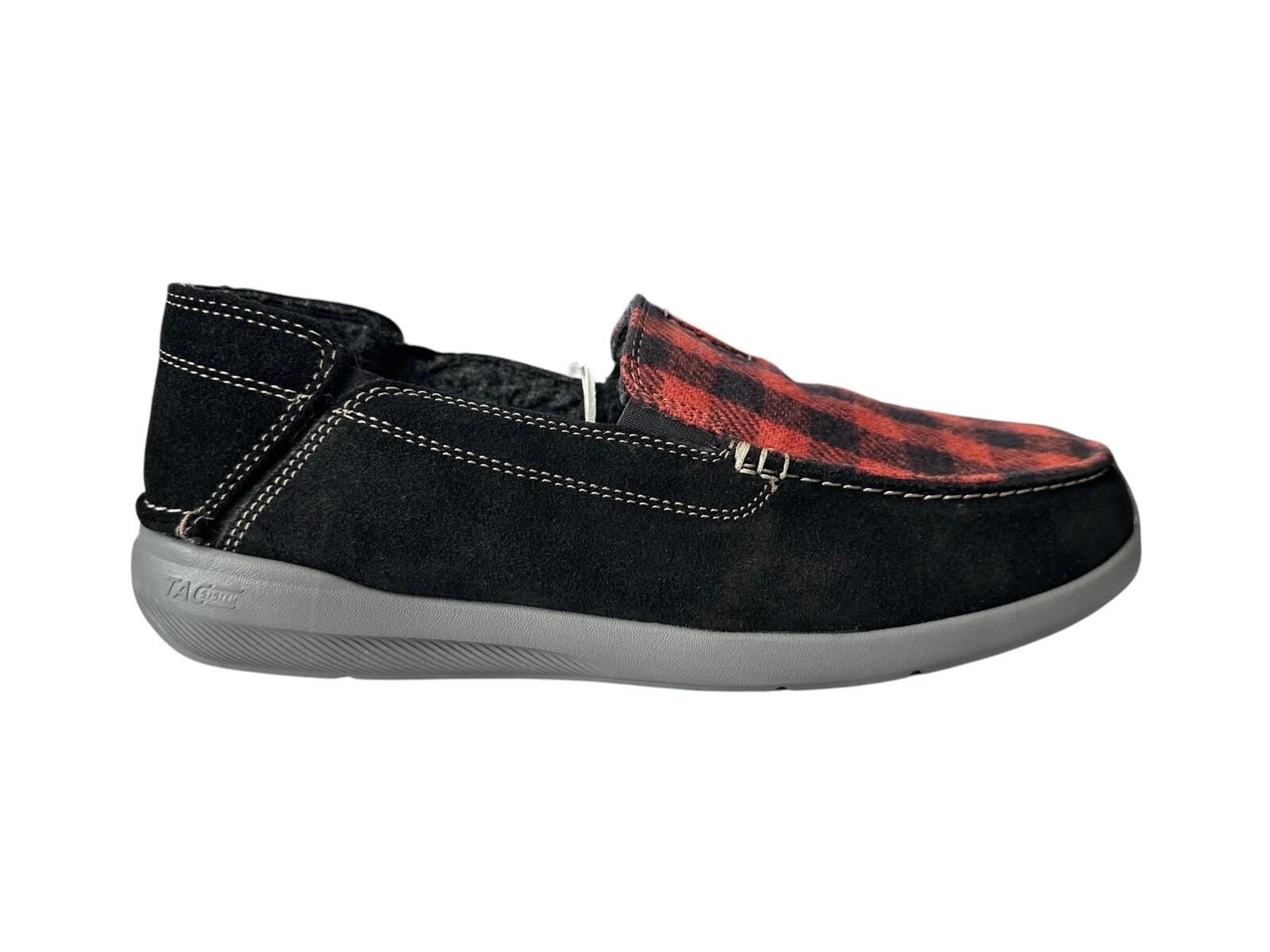 Scarpe uomo Clarks taglia 10 5 M Gorwin Step pelle nera casual tac system