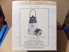 DAVID BROWN COLLECTION CERAMIC TABLETOP LANTERN USE TEA CLOSEOUT SALE