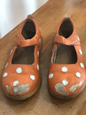 Chaussures Puddle Jumper Orange à Pois Blancs - Taille 30 US 13 Fille