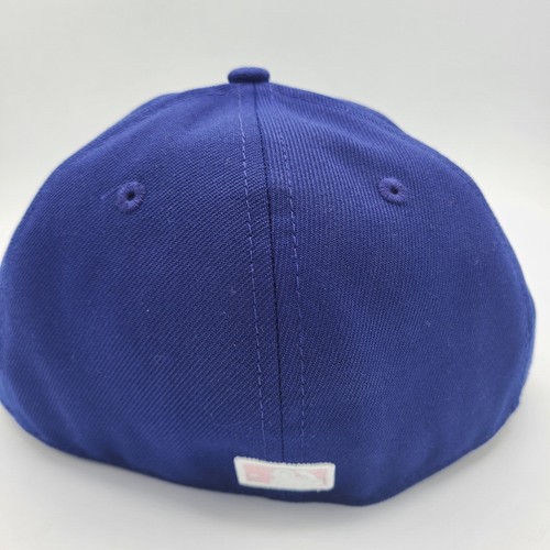 Texas Rangers Hat New Era 59Fifty LP Fitted Baseball Cap Blue Pink Mother's Day - Picture 5 of 6