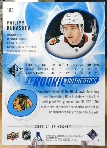 2020-21 Upper Deck SP Rookie Authentics u-pick - Picture 10 of 54