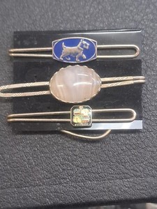 3 Vintage Tie Bars