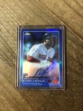 2015 Topps Chrome Rusney Castillo Blue Refractor On Card Auto #’d 131/150