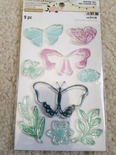 Recollections Backyard Table Clear Stamps - Butterfly 1589