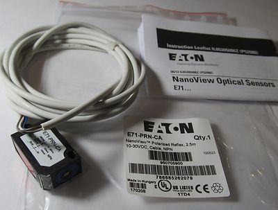 NEW EATON E71-PRN-CA NANOVIEW POLARIZED REFLEX PHOTOELECTRIC SENSOR 10-30VDC