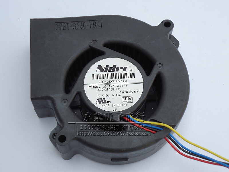 NIDEC A34123-34CIS3 800-39488-01 Fan 12V 0.46A 4PIN | eBay