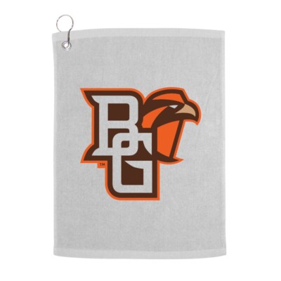 Bowling Green State University Falcons Golf Towel With Logo and Text