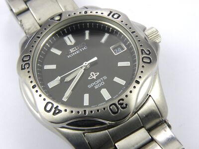 Herren Seiko 5M42-0C39 Kinetic Taucheruhr - 200m