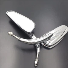For Harley Davidson Street Glide Road King Chrome Motorcycle Rear View Mirrors D
