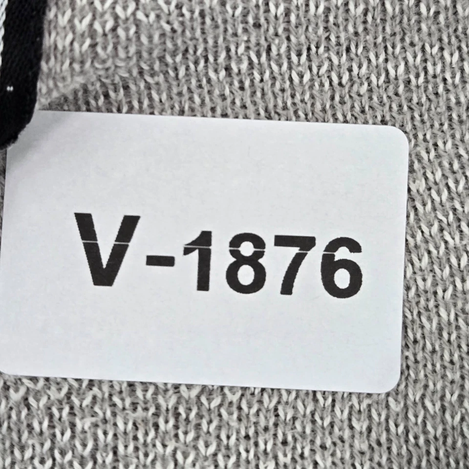 Sudadera Stussy Hombres XL Gris Frontal Rayas Traseras Cuadros Cuello Redondo Pullover LEER Foto 2 de 4