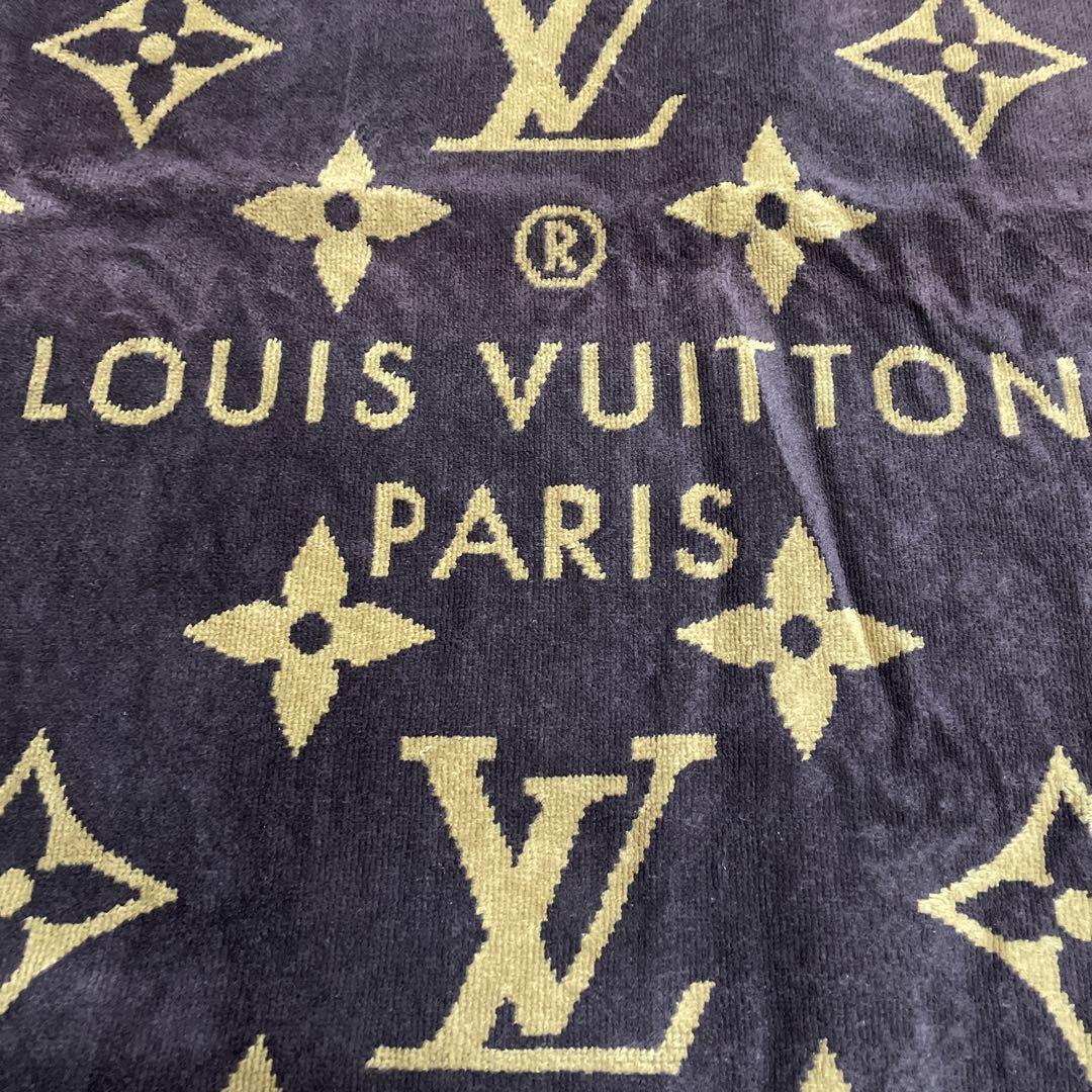 Louis Vuitton Beach Bath Towel Blanket Monogram Brown 37.4
