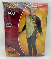 Adult Spirit Halloween Polyester Foam Taco Costume One Size NO SOMBRERO