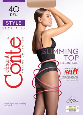 Conte Style Soft 40 Den - Modelling Bikini Shaping Women's Tights (8С-74СП)