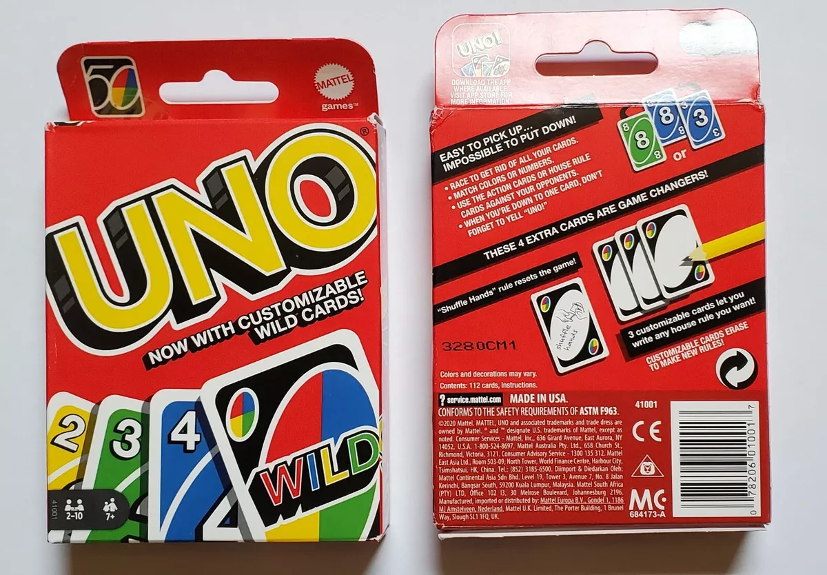 UNO: With Customizable Wild Cards, Board Game