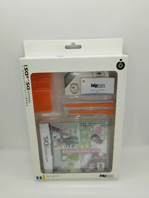 Deco tendance+3 boitiers + 2 stylet + 1 protection ecran Orange Neuf Nintendo Ds