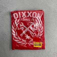 Dixxon Flannel Co Hoodie Mens 2XL XXL Red Hooded Sweatshirt Pullover Solid NEW