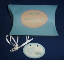 Longaberger 2003 Easter Basket Tie-On #28691 NEW