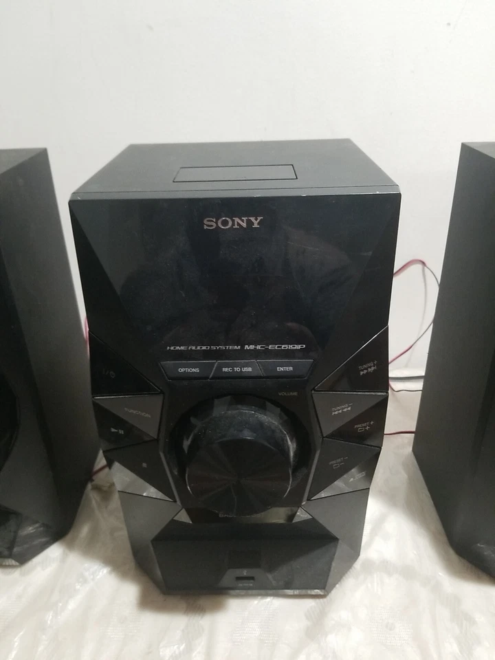 Sony MHC-EC619iP MicroHi-fi Home Audio System iPhone FM Radio CD USB w/Remote - Image 3 of 4