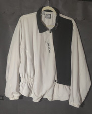 90's Women's Black and White Color Block Jacket by Head