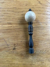 4 1/8" Mid Century Brass & Ball Table Lamp Finial, Free S/H