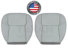 Front Bottom Replacement Seat Cover Leather Gray For 2005-2009 Chevy Equinox LT