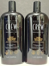 American Crew Daily Cleansing Shampoo - 2 Pack / 33.8 fl oz each