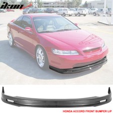 Fits 98-00 Honda Accord Mugen Coupe Front Bumper Lip Spoiler Unpainted Black Pp Fits 98-00 Honda Accord Mugen Coupe Front Bumper Lip Spoiler Unpainted Black Pp