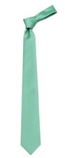 Men's Seafoam Green Solid Satin Plain Classic Necktie Tie Wedding Formals - NWT