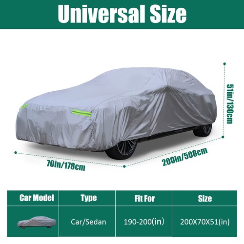 Universal?Coche?Cubierta?Impermeable?Invierno?Protección?Ajuste?Sedán?Longitud?190"-200" - Imagen 4 de 10
