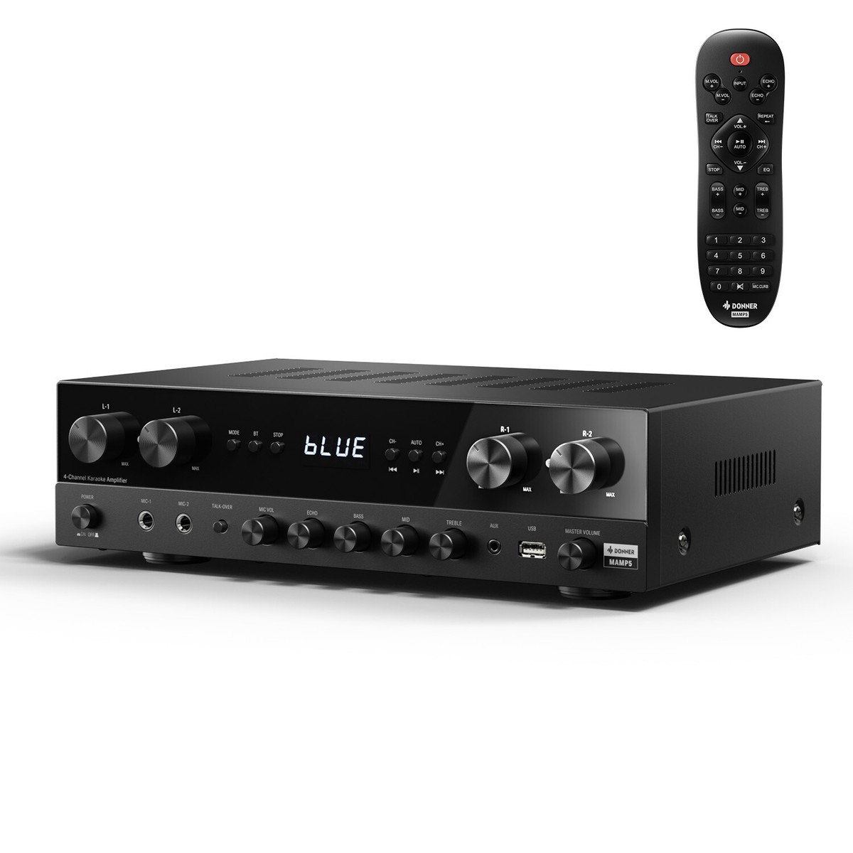 🔊 Donner MAMP5 Bluetooth HiFi 4 Channel Power Amplifier