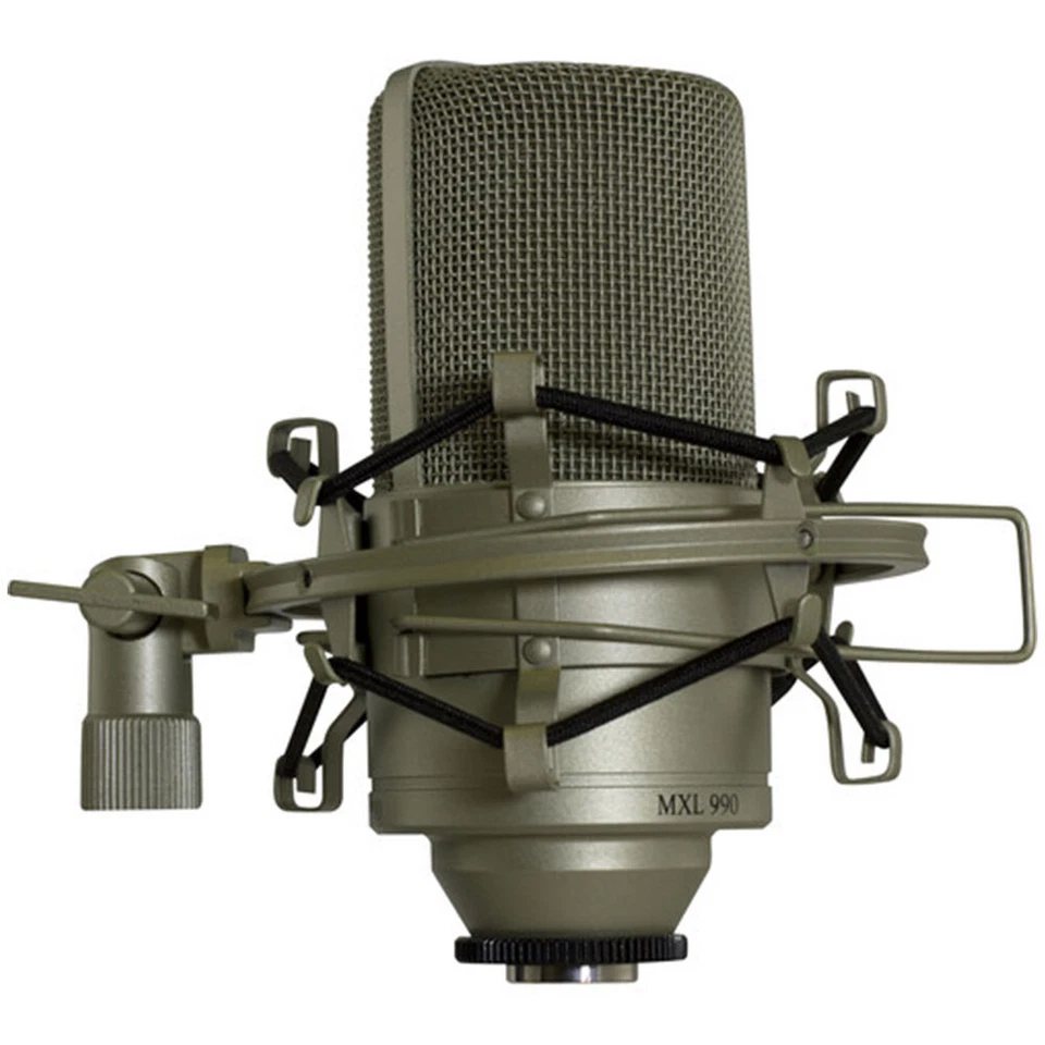 MXL 990 Large-Diaphragm Condenser Mic  Bundle with Pop Filter & XLR Cable - Image 4 of 4